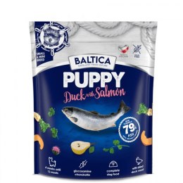 BALTICA Karma z łososiem i kaczką dla szczeniąt małych ras 1kg