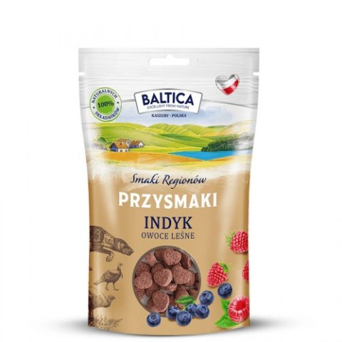 BALTICA Przysmaki regionów indyk z owocami leśnymi 100g BALTICA Przysmaki regionów indyk z owocami leśnymi 100g