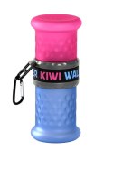 Kiwi Walker 2in1 butelka podróżna na wodę i karmę różowo-niebieska Kiwi Walker 2in1 butelka podróżna na wodę i karmę różowo-niebieska