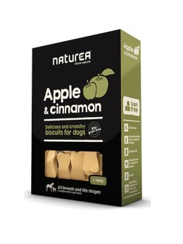 NATUREA Jabłka z cynamonem - bezzbożowe biszkopty dla psów, 140g