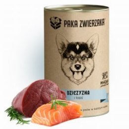 PAKA ZWIERZAKA Karma mokra dla psa Dziczyzna i łosoś 400g