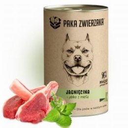 PAKA ZWIERZAKA Karma mokra z jagnięciną i jabłko z miętą 400g