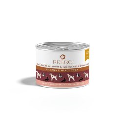 PERRO Karma mokra dla psa Kaczka z marchewką - monobiałkowa formuła dla psów dorosłych 410g