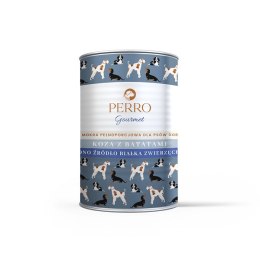 PERRO Karma mokra dla psa Koza z batatami - monobiałkowa formuła dla psów dorosłych 400g