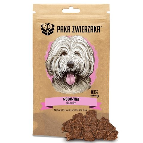 Przysmak CHUNKIES Wołowina 100% (70g) PAKA ZWIERZAKA Przysmak CHUNKIES Wołowina 100% (70g) PAKA ZWIERZAKA