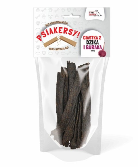Psiakersy Dzik z burakiem 100g SYTA MICHA Psiakersy Dzik z burakiem 100g SYTA MICHA