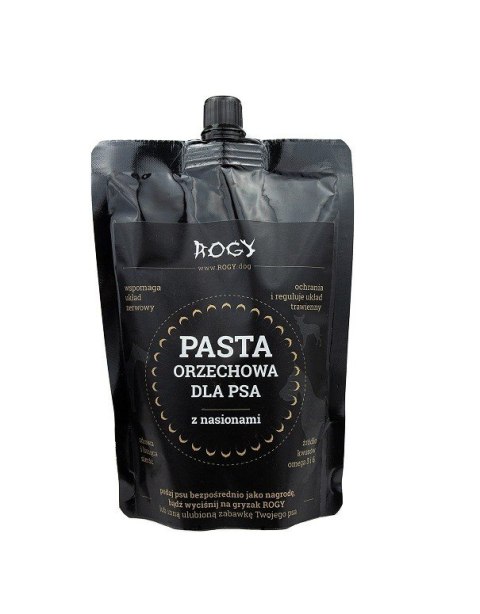 ROGY Pasta orzechowa z nasionami dla psa 300g ROGY Pasta orzechowa z nasionami dla psa 300g