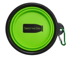 SMOOTHIEDOG Turystyczna miseczka dla psa zielona
