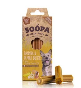 SOOPA Dental Stick- Banan i Masło Orzechowe (100g)