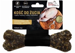 SYTA MICHA Kość do żucia wzmacniająca dla szczeniąt i seniorów z koniną13,5 cm