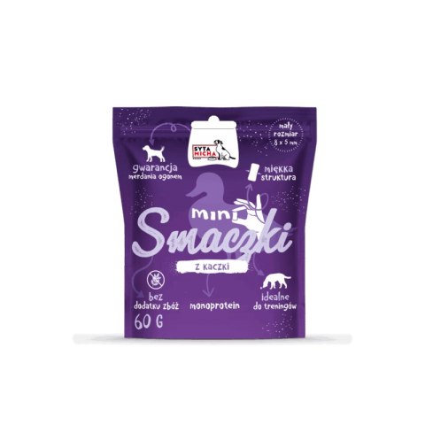 SYTA MICHA Mini smaczki dla psa z kaczki 60g SYTA MICHA Mini smaczki dla psa z kaczki 60g