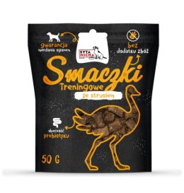 SYTA MICHA Smaczki treningowe ze strusiem 50g