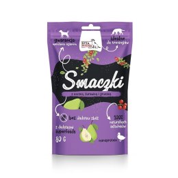 Smaczki dla psa z kaczką, żurawiną i gruszką 80g SYTA MICHA