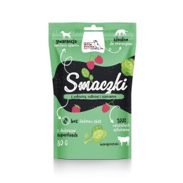 Smaczki dla psa z wołowina, malinami i szpinakiem 80g SYTA MICHA