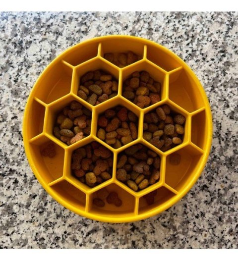 SodaPup Miska spowalniająca dla psa Plaster Miodu- Honeycomb eBowl ŻÓŁTA SodaPup Miska spowalniająca dla psa Plaster Miodu- Honeycomb eBowl ŻÓŁTA