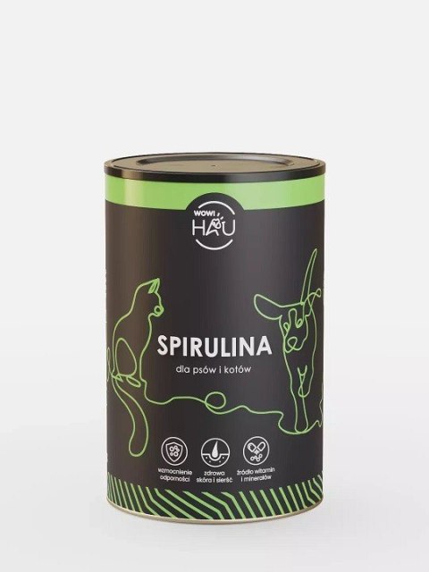 WOW! HAU - Spirulina - suplement dla psa i kota 500g dat. 01.07