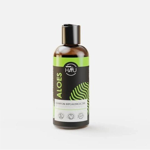 WOW! HAU - Szampon naturalny do sierści - hipoalergiczny ALOES 200ml WOW! HAU - Szampon naturalny do sierści - hipoalergiczny ALOES 200ml