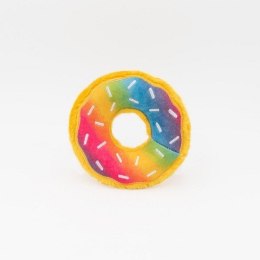 ZippyPaws pluszowy donut dla psa- tęczowy