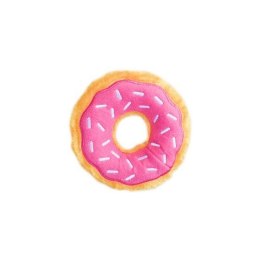ZippyPaws pluszowy donut dla psa- truskawkowy