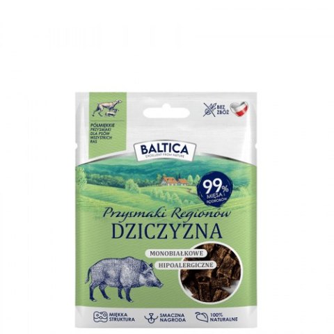 BALTICA Półmiękkie przysmaki dla psów z dziczyzny 30g BALTICA Półmiękkie przysmaki dla psów z dziczyzny 30g