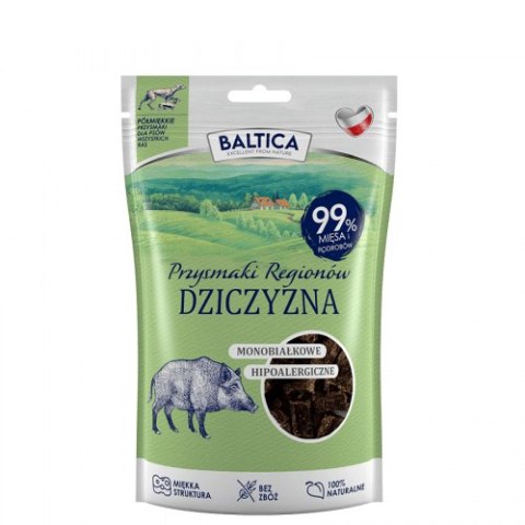 BALTICA Półmiękkie przysmaki dla psów z dziczyzny 80g BALTICA Półmiękkie przysmaki dla psów z dziczyzny 80g