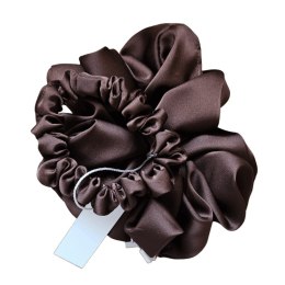 ByDANIELLE Zestaw scrunchie dla właściciela i psiaka-Dark chocolate/ czekoladowy