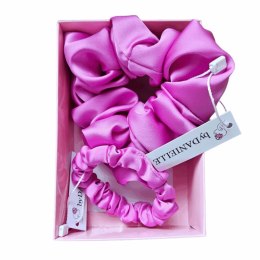 ByDANIELLE Zestaw scrunchie dla właściciela i psiaka-Mauve/ Soczysty róż