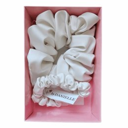 ByDANIELLE Zestaw scrunchie dla właściciela i psiaka-Vanilla/ przełamana biel
