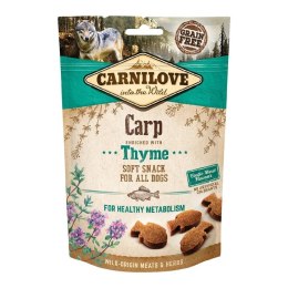 CARNILOVE Soft Snack - miękkie przysmaki dla psa z karpiem i tymiankiem 200 g *zawiera wątróbkę drobiową