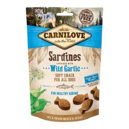 CARNILOVE Soft Snack - miękkie przysmaki dla psa z sardynkami i czosnkiem niedźwiedzim 200 g *zawiera wątróbkę drobiową