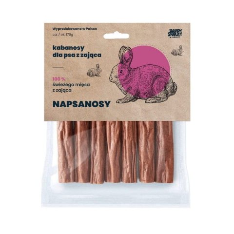 HAPPYSNACKY NAPSANOSY z zająca 7szt.