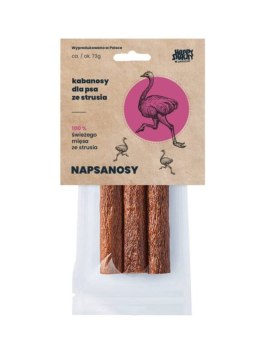 HAPPYSNACKY NAPSANOSY ze strusia 3szt.