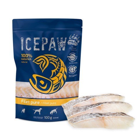 ICEPAW Filet Pure - filet z dorsza dla psów (100g)