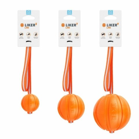 LIKER LINE piłka na taśmie dla psów ras dużych 9cm LIKER LINE piłka na taśmie dla psów ras dużych 9cm