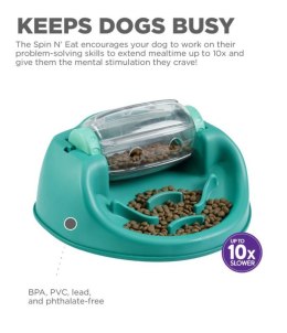 Nina Ottosson Dog Spin N' Eat Green - gra edukacyjna dla psów - poziom 2
