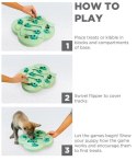 Nina Ottosson Puppy Hide 'N Slide Green - gra edukacyjna dla szczeniąt - poziom 2