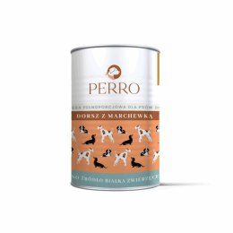 PERRO Karma mokra Dorsz z marchewką - monobiałkowa formuła dla psów dorosłych 410g