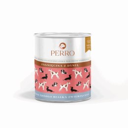 PERRO- Karma mokra dla psa Jagnięcina z dynią - monobiałkowa formuła dla psów dorosłych 850g