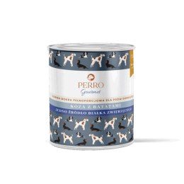 PERRO Karma mokra dla psa Koza z batatami - monobiałkowa formuła dla psów dorosłych 800g