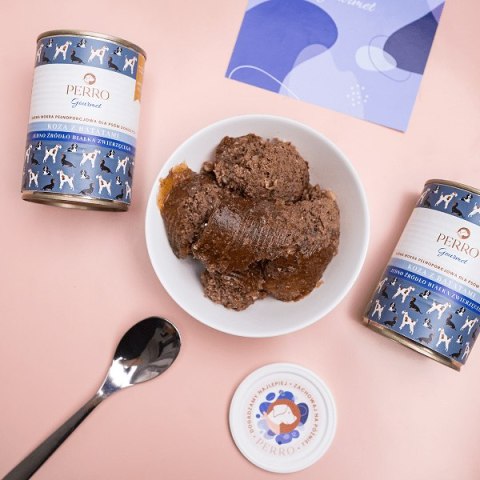 PERRO Karma mokra dla psa Koza z batatami - monobiałkowa formuła dla psów dorosłych 800g