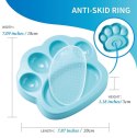 Pet Dream House Paw 2-in-1- Mała miska spowalniająca+ nakładka do lizania niebieska Pet Dream House Paw 2-in-1- Mała miska spowalniająca+ nakładka do lizania niebieska