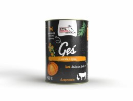 SYTA MICHA Karma mokra dla psa gęś z wołowiną, morelami i dynią 400g