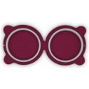 SYTA MICHA Miska składana podróżna dla psa 500ml - bordowa