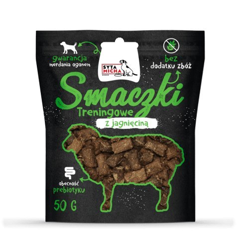 SYTA MICHA Smaczki treningowe z jagnięciną 50g