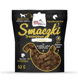 SYTA MICHA Smaczki treningowe z koniną 50g- Delikatny układ pokarmowy
