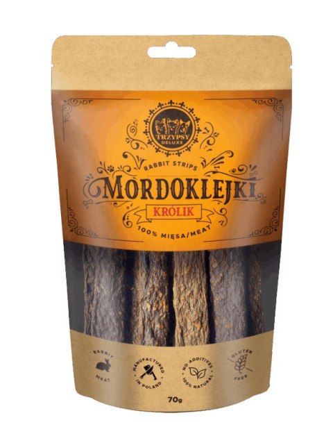 TRZYPSY Mordoklejki z królika dla psa 70g TRZYPSY Mordoklejki z królika dla psa 70g