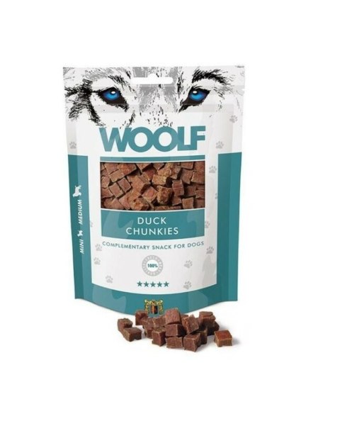 WOOLF DUCK CHUNKIES przysmaki dla psa 100g WOOLF DUCK CHUNKIES przysmaki dla psa 100g