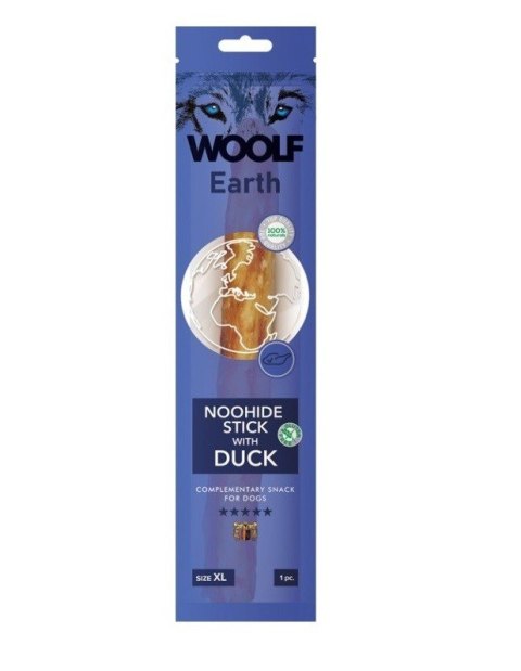WOOLF EARTH NOOHIDE STICK WITH DUCK XL- gryzak dla psa 85g WOOLF EARTH NOOHIDE STICK WITH DUCK XL- gryzak dla psa 85g