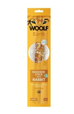 WOOLF EARTH NOOHIDE STICK WITH RABBIT XL- gryzak dla psa 85g
