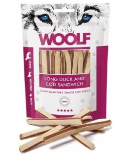 WOOLF LONG DUCK AND COD SANDWICH przysmaki dla psa 100g